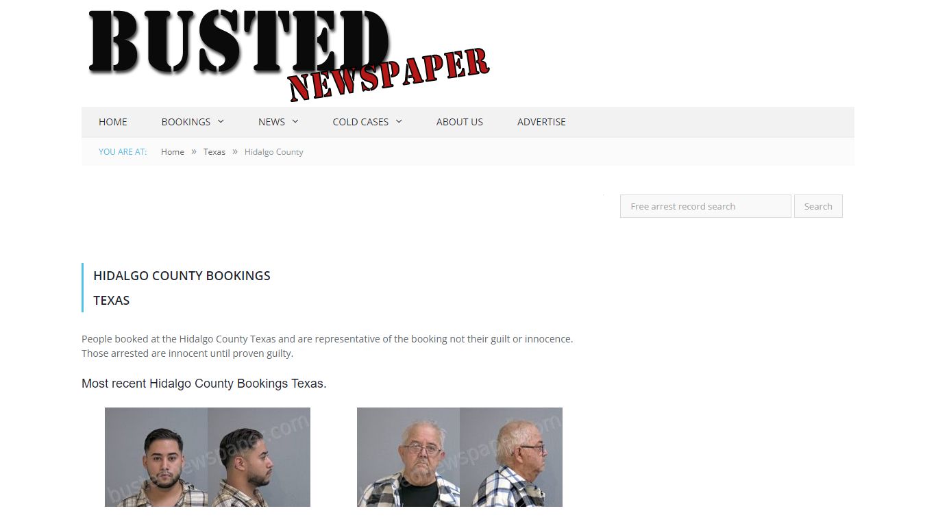Hidalgo County, TX Mugshots - BUSTEDNEWSPAPER.COM