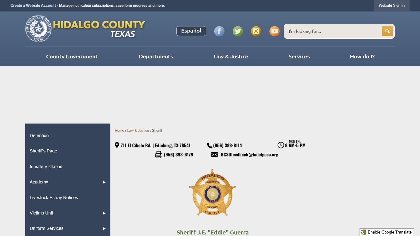 HIDALGO COUNTY SHERIFF'S OFFICE | Hidalgo County, TX - Official Website